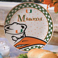 Miami Hurricanes UM NCAA College 11" Gameday Ceramic Plate