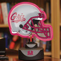 Montana Grizzlies NCAA College Neon Helmet Table Lamp