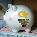 Georgia Tech Yellowjackets NCAA College Ceramic Piggy Bank