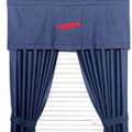 Cleveland Indians Team Denim Window Valance