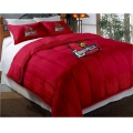 Louisville Cardinals College Twin Chenille Embroidered Comforter Set with 2 Shams 64" x 86"