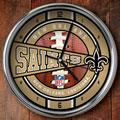 New Orleans Saints NFL 12" Chrome Wall Clock