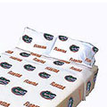 Florida Gators 100% Cotton Sateen Standard Pillowcase - White