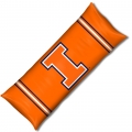 Illinois Fighting Illini NCAA College 19" x 54" Body Pillow