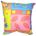 Patchwork Garden Square Throw Pillow