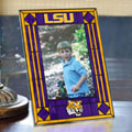 LSU Louisiana State Tigers NCAA College 9" x 6.5" Vertical Art-Glass Frame