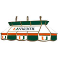 Miami Hurricanes Teardrop Stained Glass Billiard Light