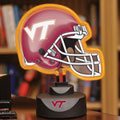 Virginia Tech Hokies NCAA College Neon Helmet Table Lamp