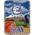 Connecticut Huskies NCAA College "Home Field Advantage" 48"x 60" Tapestry Throw