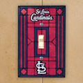 St. Louis Cardinals MLB Art Glass Single Light Switch Plate Cover