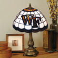 Wake Forest Demon Deacons NCAA College Stained Glass Tiffany Table Lamp