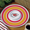 Kansas City Chiefs NFL 14" Round Melamine Chip and Dip Bowl