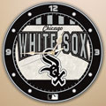 Chicago White Sox MLB 12" Round Art Glass Wall Clock