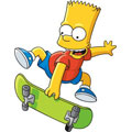 Bart SK8 Fathead Simpsons Wall Graphic