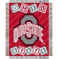 Ohio State Buckeyes NCAA College Baby 36" x 46" Triple Woven Jacquard Throw