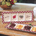 Wisconsin Badgers NCAA College Gameday Ceramic Relish Tray
