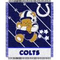 Indianapolis Colts NFL Baby 36" x 46" Triple Woven Jacquard Throw