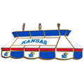 Kansas Jayhawks Teardrop Stained Glass Billiard Light