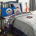 New York Mets MLB Authentic Team Jersey Bedding Queen Comforter / Sheet Set