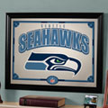 Seattle Seahawks NFL Framed Glass Mirror