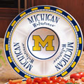Michigan Wolverines NCAA College 14" Ceramic Chip and Dip Tray