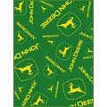 John Deere Multi Logo 60" x 80" Classic Collection Blanket / Throw