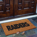 Oakland Raiders NFL Rectangular Outdoor Flocked Door Mat