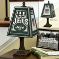 New York Jets NFL Art Glass Table Lamp