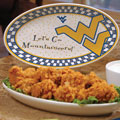 West Virginia Mountaineers NCAA College 12" Gameday Ceramic Oval Platter