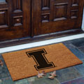 Illinois Illini NCAA College Rectangular Outdoor Flocked Door Mat