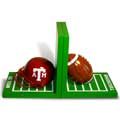 Texas A&M Wooden Bookends