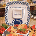 Penn State Nittany Lions NCAA College 14" Gameday Ceramic Chip and Dip Tray