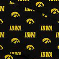 Iowa Hawkeyes 100% Cotton Sateen Queen Comforter Set