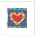 Heart Collection II - Contemporary mount print with beveled edge