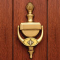 New Orleans Saints NFL Brass Door Knocker