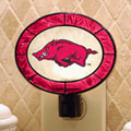 Arkansas Razorbacks NCAA College Art Glass Nightlight