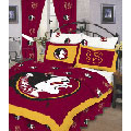 Florida Seminoles 100% Cotton Sateen Queen Bed-In-A-Bag