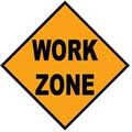 WORK ZONE - Contemporary mount print with beveled edge