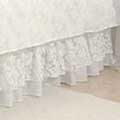 Daybed Size Dust Ruffle - Burnout over White 