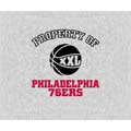 Philadelphia 76ers 58" x 48" "Property Of" Blanket / Throw