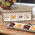 Michigan Wolverines NCAA College Gameday Ceramic Relish Tray