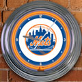 New York Mets MLB 15" Neon Wall Clock