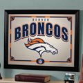 Denver Broncos NFL Framed Glass Mirror