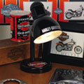Harley Davidson Motorcycle Black Desk Lamp