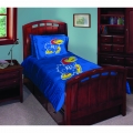 Kansas Jayhawks NCAA College Twin Comforter Set 63" x 86"