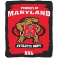 Maryland Terrapins College "Property of" 50" x 60" Micro Raschel Throw