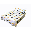 Iowa Hawkeyes 100% Cotton Sateen Twin XL Dorm Sheet Set - White