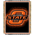 Oklahoma State Cowboys NCAA College "Focus" 48" x 60" Triple Woven Jacquard Throw