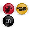 Miami Heat Custom Printed NBA M&M's With Team Logo