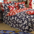 Red Hibiscus Twin Duvet Cover